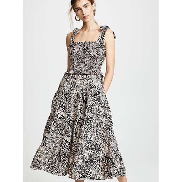 rebecca taylor leopard dress